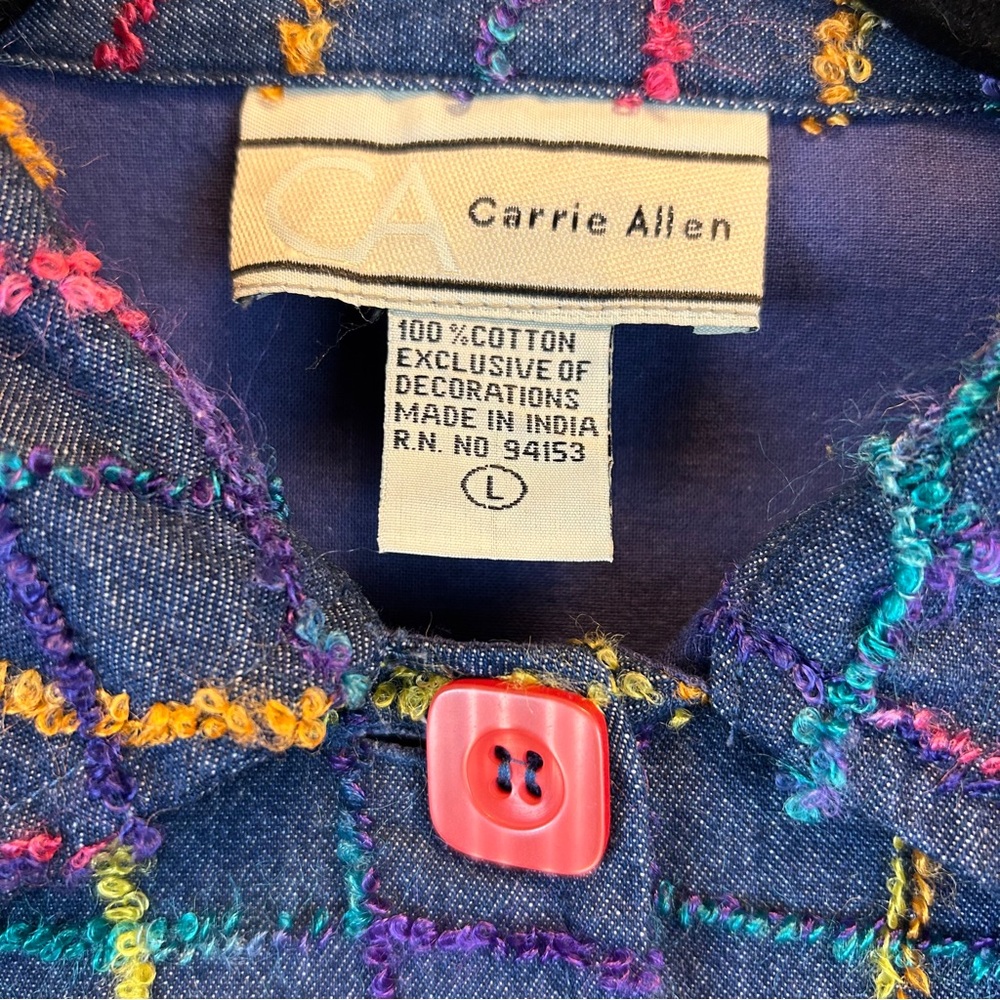Vintage Carrie Allen Button Up Jacket - Picture 3 of 6